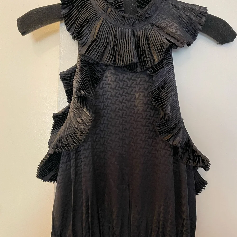 Zadig & Voltaire Rimba 3D asymmetrical dress. 100% Silk
